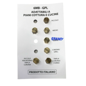 Serie ugelli piano cottura cucine 5 fuochi Franke gas bombola GPL 6MB - immagine 1