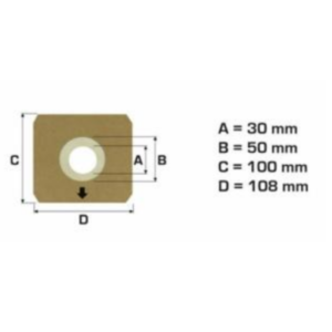 8 sacchetti carta aspirapolvere Hoover per i modelli A-CUBED - THUNDER SPACE - immagine 2