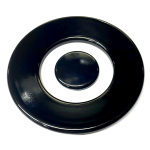 PIATTELLI NERI LUCIDI PER BRUCIATORE TRIPLA CORONA PIANO COTTURA BEKO B897 S897 - immagine 1