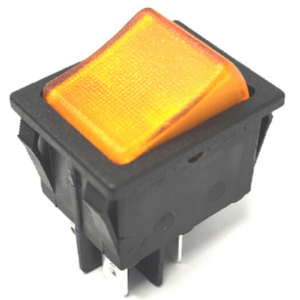 Polti interuttore bipolare luminoso 16a giallo per vaporetto vaporella mondial vap ricambio originale M0006875 sostituisce M0002279 - immagine 1