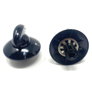 Manopola nera cucina gas piano cottura De'Longhi Elba attacco 8 mm ø esterno 50 - immagine 1