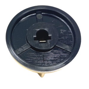 DELONGHI ELBA MANOPOLA CUCINA GAS PIANO COTTURA NERA E ORO ATTACCO mm.6 - immagine 2