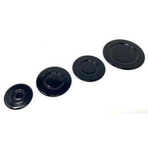 Kit 4 piattelli spartifiamma 4 fuochi neri lucidi cucina gas Lofra - immagine 1