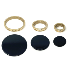 Kit piattelli + anelli spartifiamma cucina 3 fornelli piano cottura Samet - immagine 1