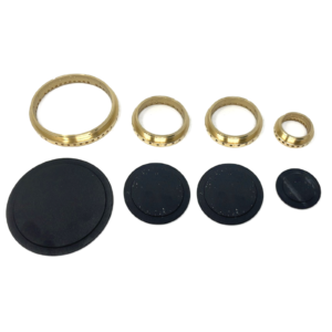 Kit 4 piattelli+ anelli spartifiamma 4 fuochi cucina gas Franke - immagine 2