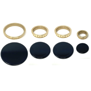 Kit 4 piattelli+ anelli spartifiamma 4 fuochi cucina gas Franke - immagine 1