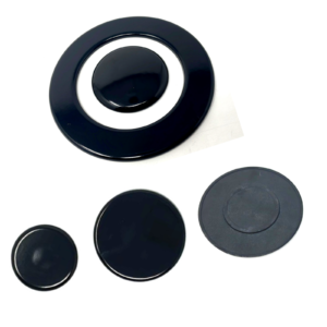 FRANKE - KIT 4 PIATTELLI CUCINA SPARTIFIAMMA 3 FUOCHI NERI + TRIPLA CORONA - immagine 1