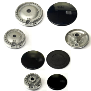 Kit 4 bruciatori + spartifiamma per cucina a gas Indesit - immagine 1