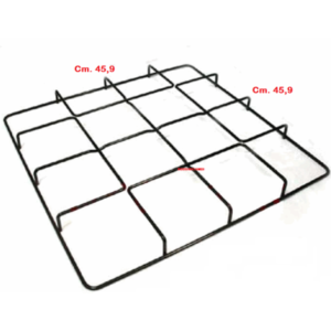 GRIGLIA CUCINA FITTING FOSTER IN ACCIAIO SMALTATA NERA 4 FUOCHI 45,9 X 45,9 CM - immagine 1