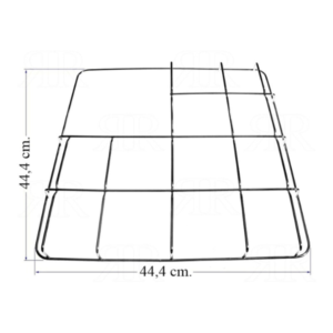 Griglia cucina in acciaio cromato 3 fuochi + piastra elettrica piano cottura Star 44,4 x 44,4 cm - immagine 1