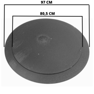 SAMET PIATTELLO SPARTIFIAMMA RAPIDO GRANDE MM.97 CUCINA GAS PIANO COTTURA - immagine 2