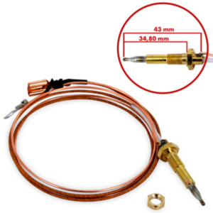 Termocoppia cucina gas bruciatore tripla corona sicurezza Ariston Indesit Star ricambio compatibile - immagine 1