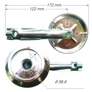 Bruciatore fornello cucina semirapido medio tubo lungo Parker ricambio originale - immagine 1