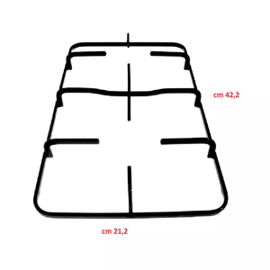 Hotpoint Ariston Indesit griglia cucina 2 fuochi smaltata 42,2 X 21,2 cm - immagine 1