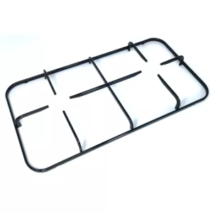 Griglia cucina Nardi 2 fuochi smaltata nera 45,6 x 24,5 cm - immagine 1