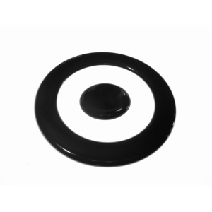 Piattello spartifiamma tripla corona Ilve nero lucido - immagine 1