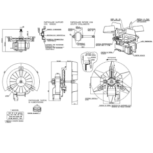 Motore ventilatore aria forno Hotpoit Ariston Whirlpool Indesit 30 Watt codice ricambio C00081589 482000022704 - immagine 5