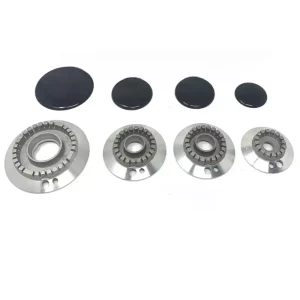 Serie bruciatori piattelli spartifiamma smeg cucina 4 fuochi kit completo - immagine 1