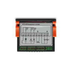 Envintel termostato digitale 2 sonde NTC 10A ETC-974 celle frigorifere banchi frigoriferi - immagine 3