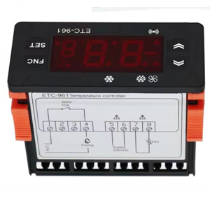 Envintel termostato digitale 1 sonda NTC 10A ETC-961 celle frigorifere banchi frigoriferi - immagine 3