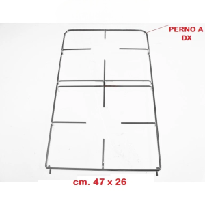 Griglia cucina Ignis Philips in acciaio 2 fuochi dx 47 x 26 cm - immagine 1