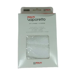 Kit 2 panni + 2 cuffie per Vaporetto Polti ricambio originale PAEU0307 - immagine 1
