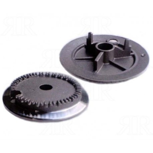 Piattello spartifiamma fuoco medio piano cottura cucina a gas Aeg Castor Electrolux Rex Zoppas Zanussi codice ricambio 3540006099 - immagine 2