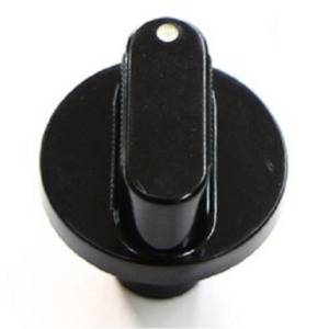 Nardi manopola cucina gas forno foro 6 mm nera diametro esterno mm. 39 gambo 28 mm.